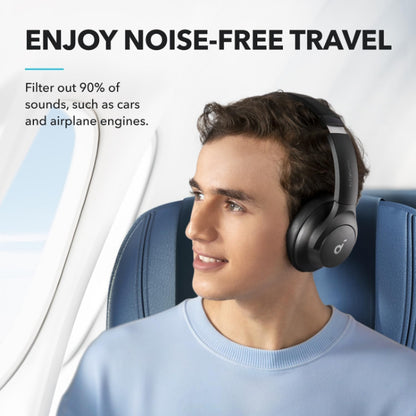 Soundcore by Anker Q20i Hybrid Active Noise Cancelling Headphones Wireless Over-Ear Bluetooth Black