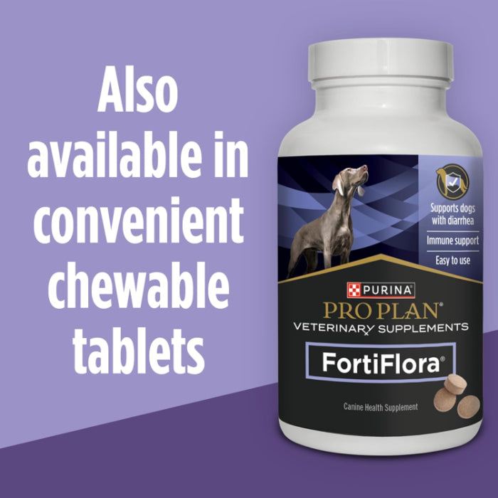 Purina Pro Plan Veterinary Supplements FortiFlora Daily Probiotics for Dogs Helps Digestive Gut Health and Diarrhea - 30 ct. Box