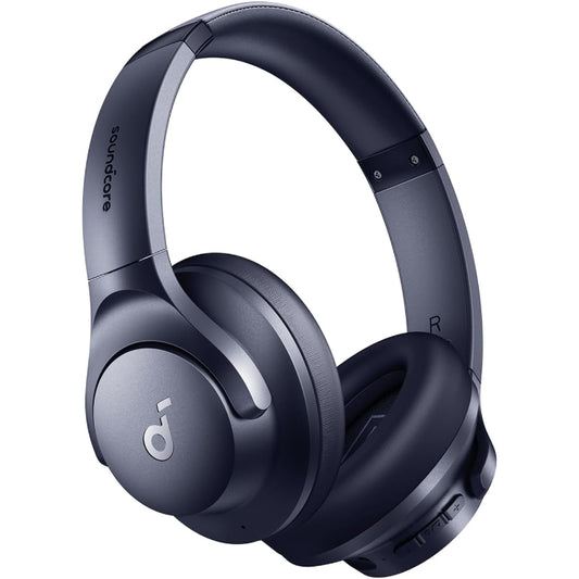 Soundcore by Anker Q20i Hybrid Active Noise Cancelling Headphones Wireless Over-Ear Bluetooth Blue